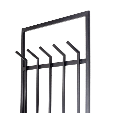 Giga Meubel - Kapstok Zwart Metaal - 10-haken - 65x10x100cm - Buddy