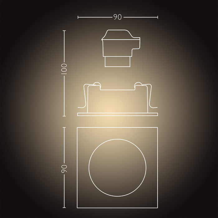 Philips Hue Milliskin Inbouwspot - GU10 - 1-pack