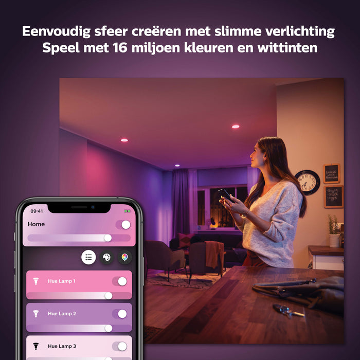 Philips Hue White & Color Ambiance Lichtbron - GU10 - 2-pack