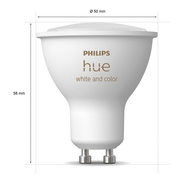 Philips Hue White & Color Ambiance Lichtbron - GU10 - 2-pack