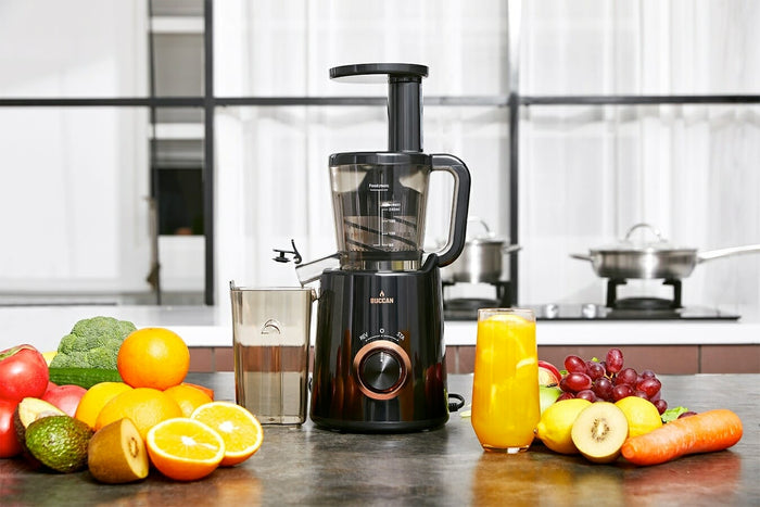 Buccan - Slowjuicer 150w - Zwart Rose