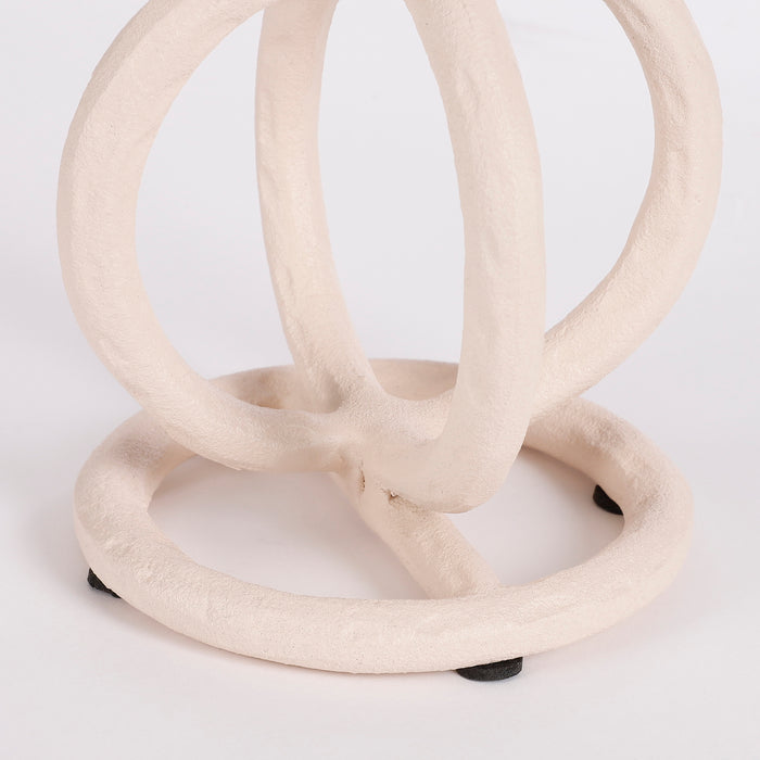 Mica Decorations Pitch Kandelaar - H16,5 x Ø10,5 cm - Off White