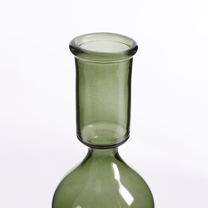 Mica Decorations Trent Kandelaar - H13,5 x Ø9,5 cm - Donkergroen