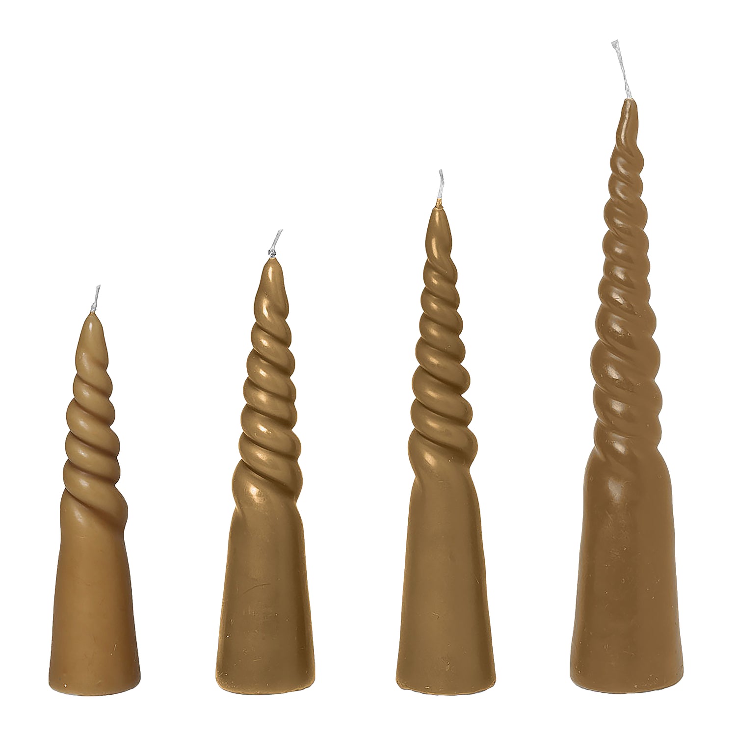 Ferm Living Twisted Kaars - Set van  4