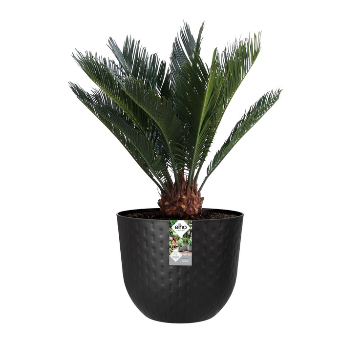 Elho Fuente Grains Bloempot 38 cm - Zwart