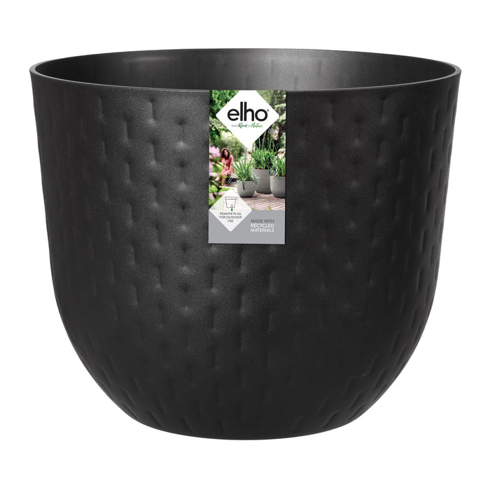 Elho Fuente Grains Bloempot 47 cm - Zwart
