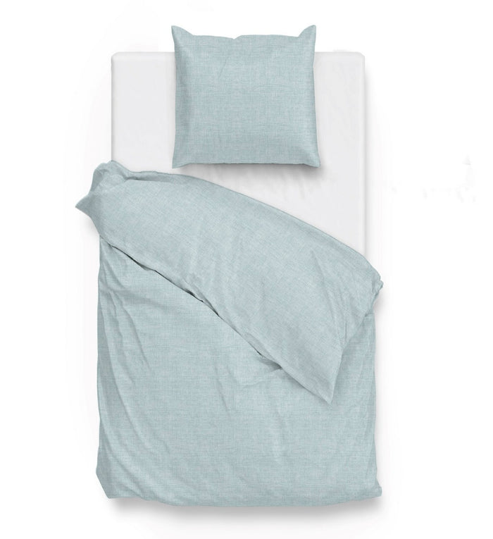Zo Home Dekbedovertrek Katoen Lino Linnen Look mint green