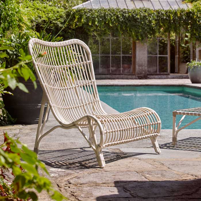 Vincent Sheppard Lucy Lounge Chair - Off White + Zitkussen