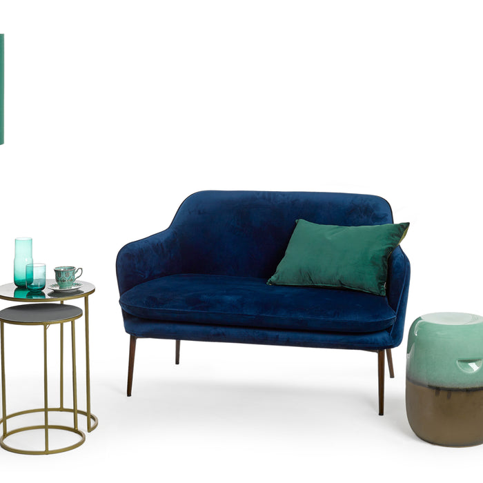 POLSPOTTEN Zig Zag Bijzettafel - Lichtblauw