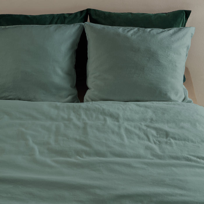 At Home by Beddinghouse Easy Dekbedovertrek 140 x 200/220 cm - Groen