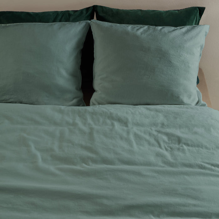 At Home by Beddinghouse Easy Dekbedovertrek 200 x 200/220 cm - Groen