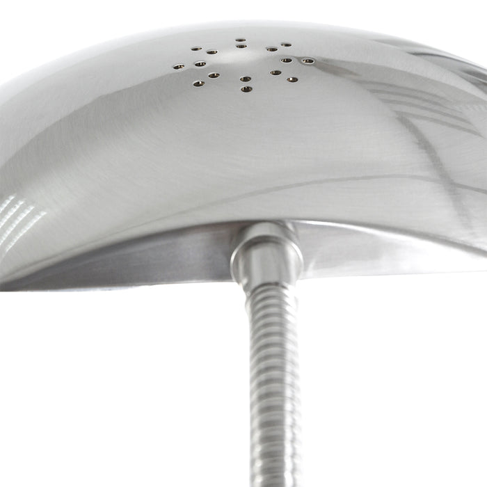 Mexlite - tafellamp - Eloi - staal - glas metaal - Ø 17cm - LED - 1315ST