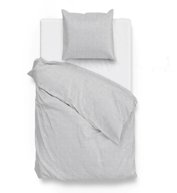 Zo Home Dekbedovertrek Katoen Lino Linnen Look dove grey