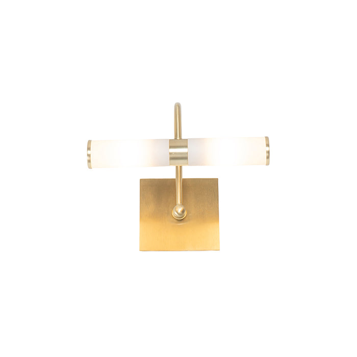 QAZQA Klassieke badkamer wandlamp goud IP44 2-lichts - Bath Arc