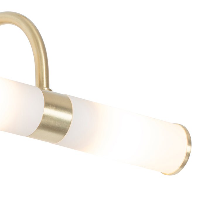 QAZQA Klassieke badkamer wandlamp goud IP44 2-lichts - Bath Arc