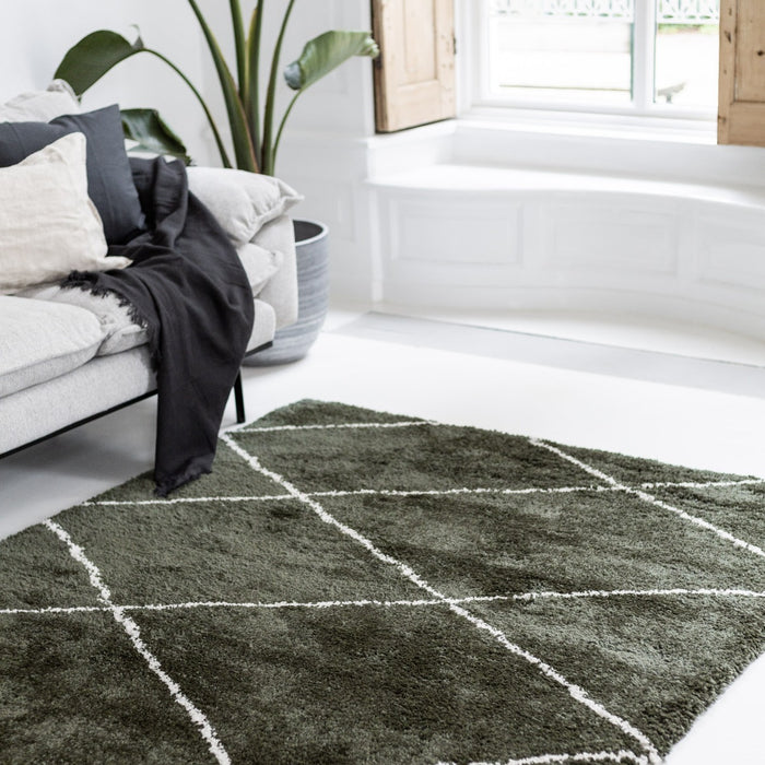 Interieur05 Vloerkleed Berber Nea Groen 240x330cm