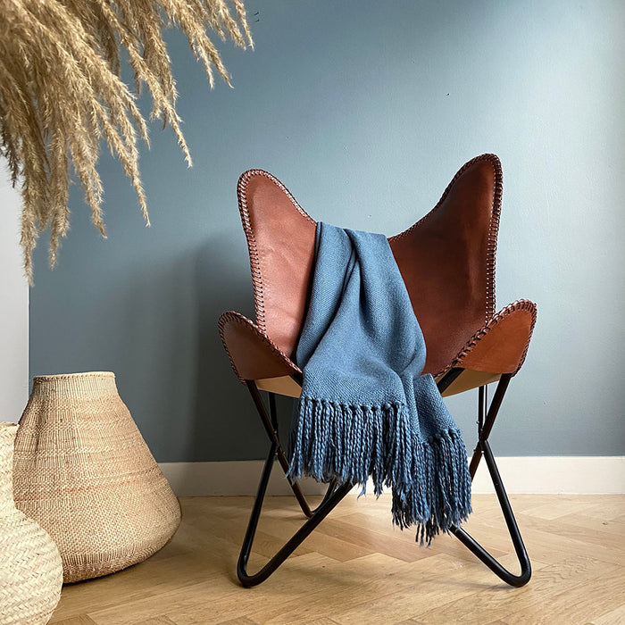 Malagoon Katoenen Plaid - Morning Blue