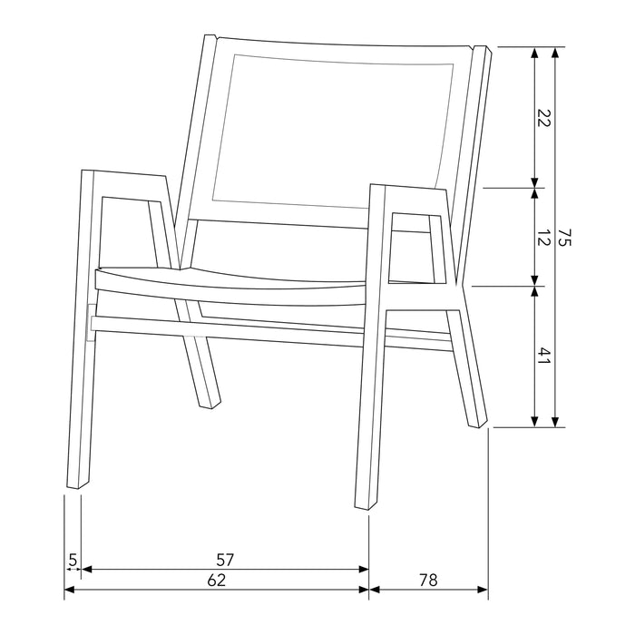 Woood Puk Fauteuil Met Armleuning - Zwart