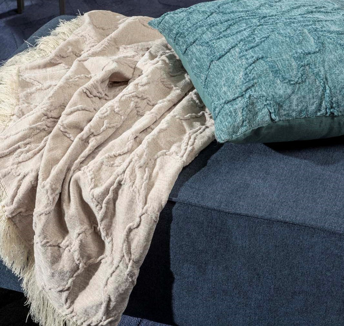 Dutch Decor plaid FLORINE - 140x180 cm Pumice Stone