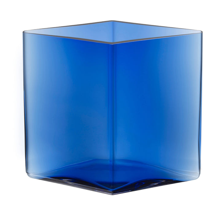 iittala Ruutu Vaas 20,5 x 18 cm - Ultramarine Blue