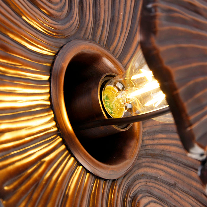 QAZQA Wandlamp sem - Koper - Design - L 30.5cm