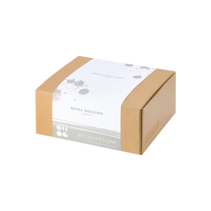 Royal Doulton Pacific Stone Mok 0,4 L - Set van 4
