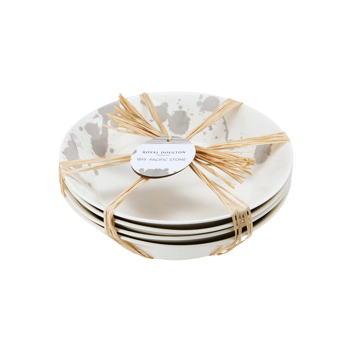 Royal Doulton Pacific Stone Pastabord Ø 23 cm - Set van 4