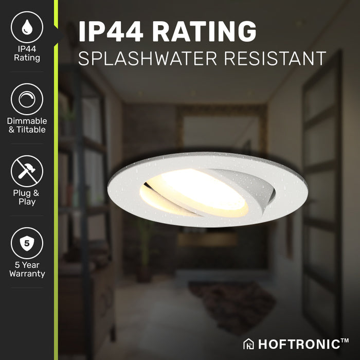 HOFTRONIC  Rome - LED Inbouwspots Badkamer IP44 Wit
