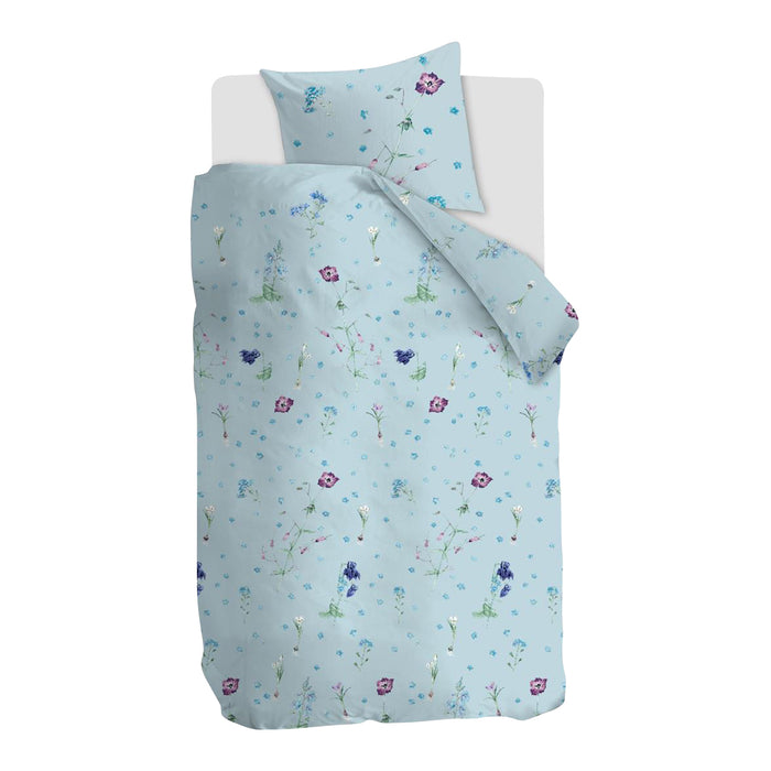 Marjolein Bastin Forget Me Not Dekbedovertrek 140 x 220 cm - Blauw/Grijs