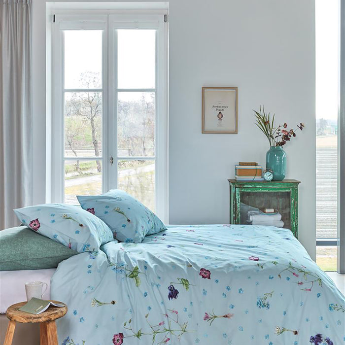 Marjolein Bastin Forget Me Not Dekbedovertrek 140 x 220 cm - Blauw/Grijs