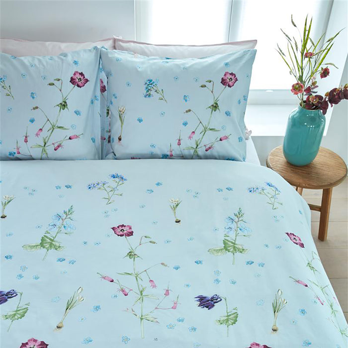 Marjolein Bastin Forget Me Not Dekbedovertrek 140 x 220 cm - Blauw/Grijs