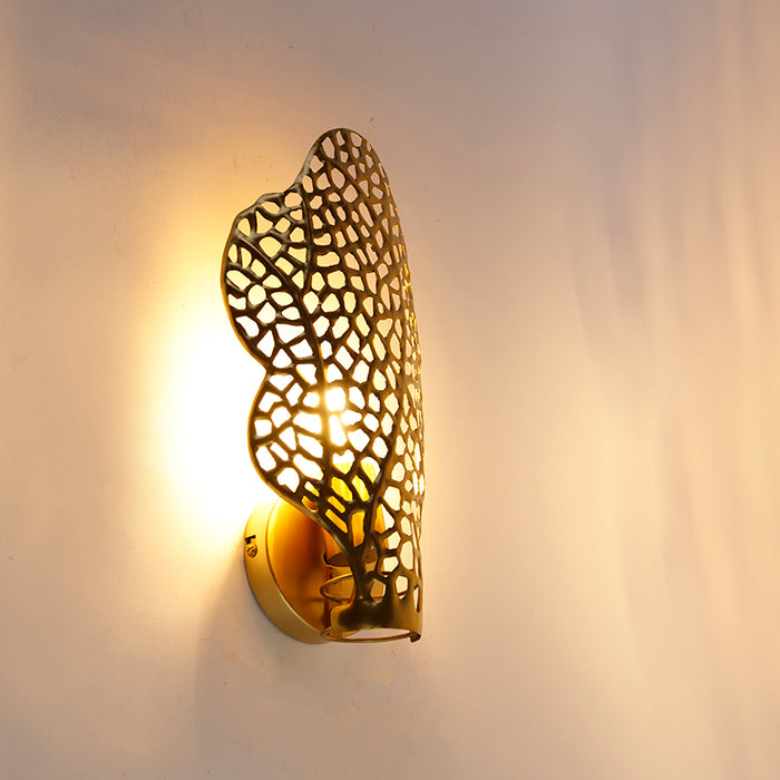 QAZQA Wandlamp luuk - Goud|messing - Design - L 20.5cm