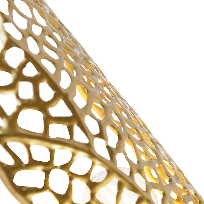 QAZQA Wandlamp luuk - Goud|messing - Design - L 20.5cm