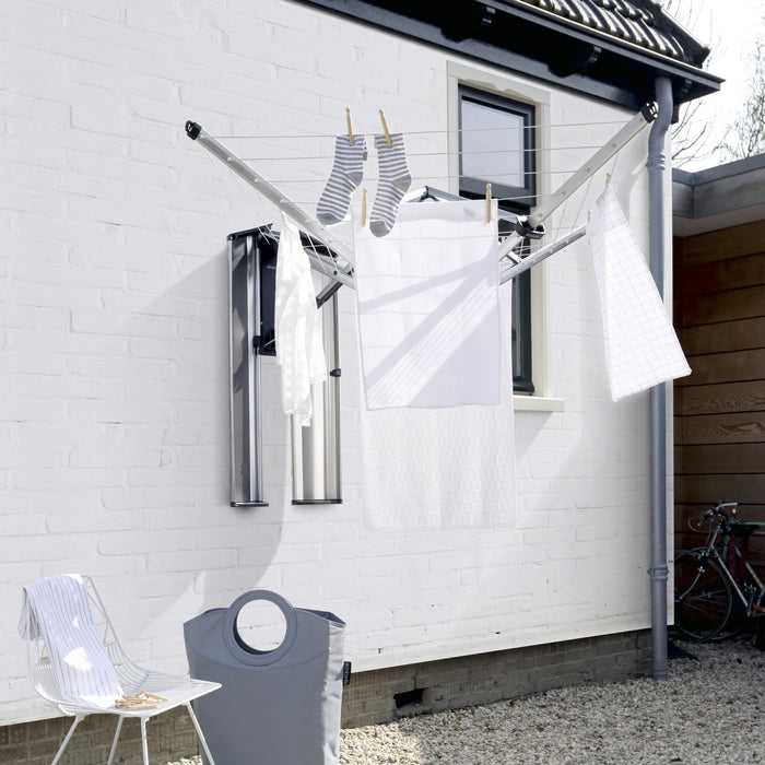 Brabantia WallFix Droogmolen 24 m incl. Beschermbox