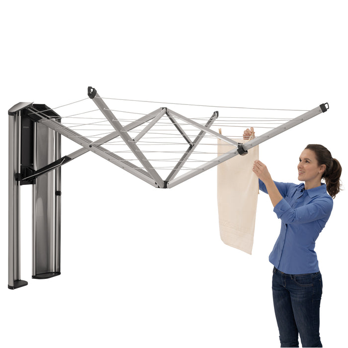 Brabantia WallFix Droogmolen 24 m incl. Beschermbox