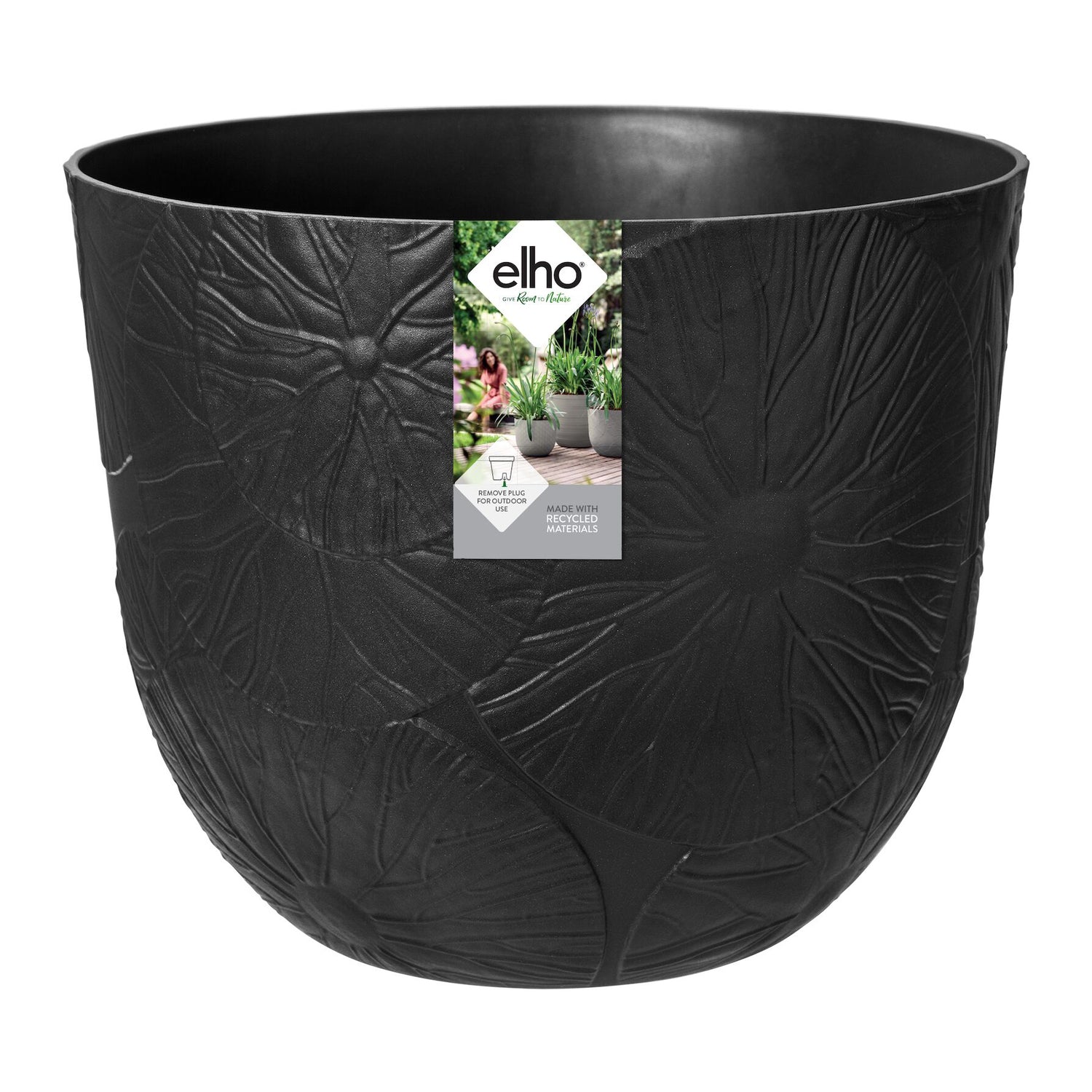 Elho Fuente Lily Bloempot 47 cm - Zwart