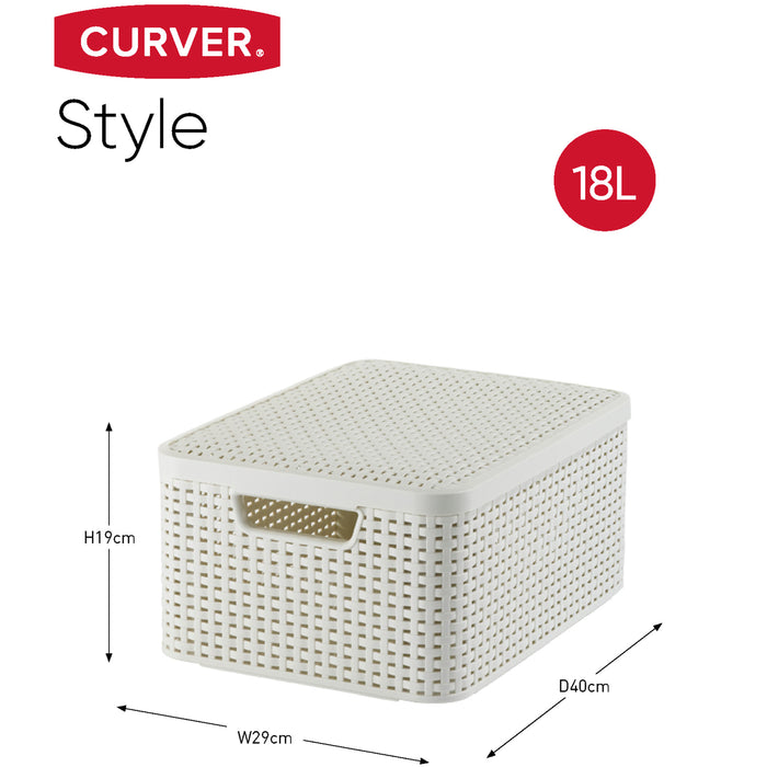Curver Style Opbergmand M met Deksel