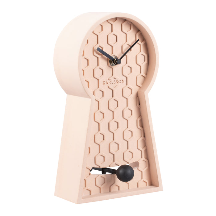Karlsson Honeycomb Pendulum Tafelklok - Roze