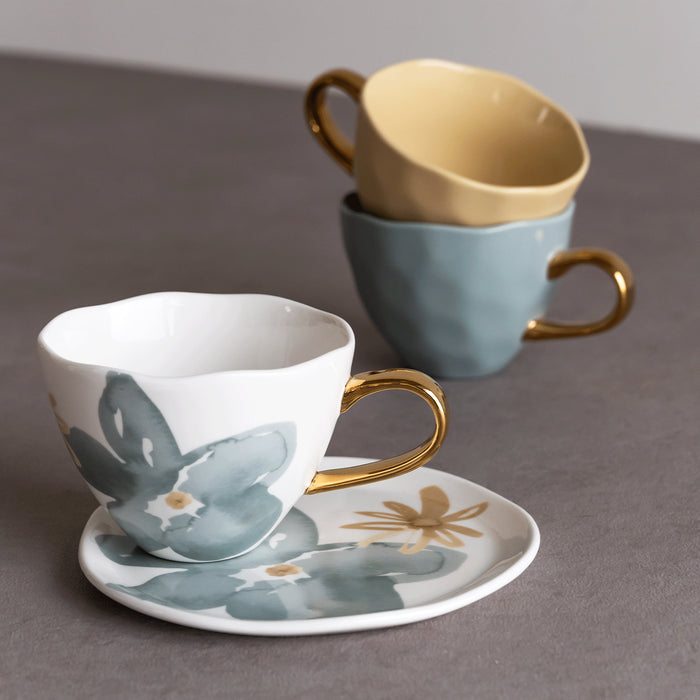 Urban Nature Culture Good Morning Cappuccino / Theekop - Floral - 4 st.