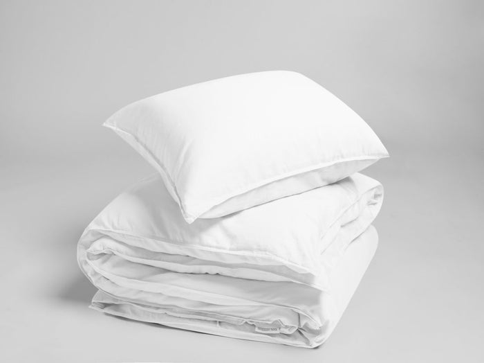 Yumeko overtrekset gewassen katoen satijn white 140x220 + 1|60x70