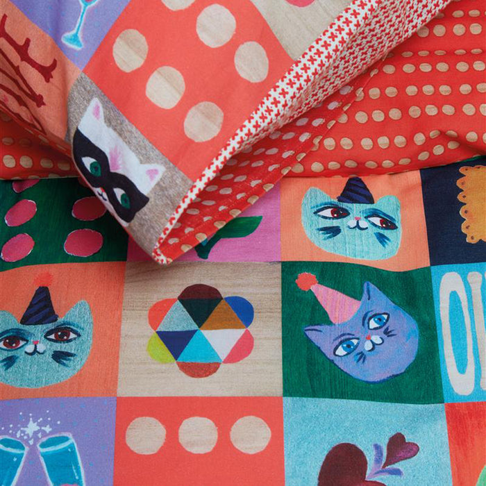 Oilily Party Blocks Dekbedovertrek 120 x 150 cm - Multi