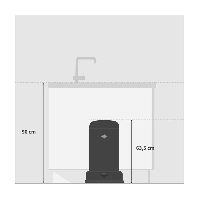 Wesco Loft Baseboy Pedaalemmer 20 Liter - Mat Zwart