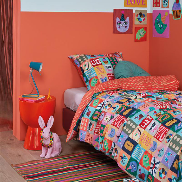 Oilily Party Blocks Dekbedovertrek 100 x 135 cm - Multi
