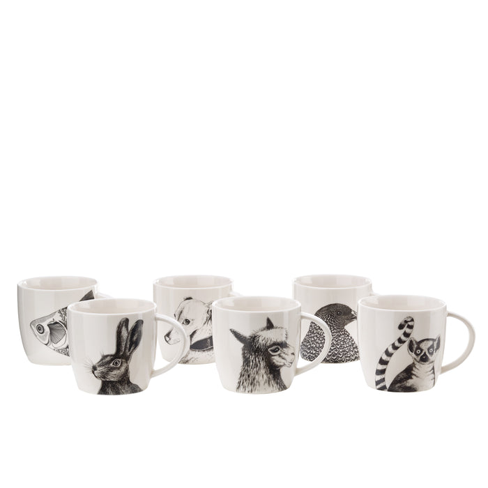 POLSPOTTEN Animals Mokken Set van 6