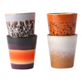 HKliving 70's Ceramics Ristrettokopje 0,1 L - Set van 4 - Cera