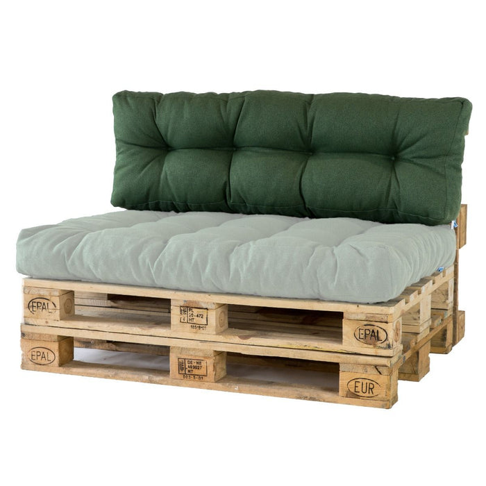 2L Home & Garden   Palletkussen Set Metro Olijf 2 delig