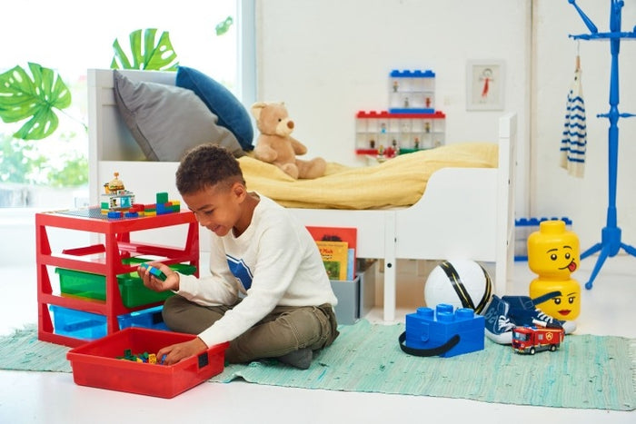 LEGO - Opbergbox Iconic Hoofd Silly 24 cm, Geel - LEGO