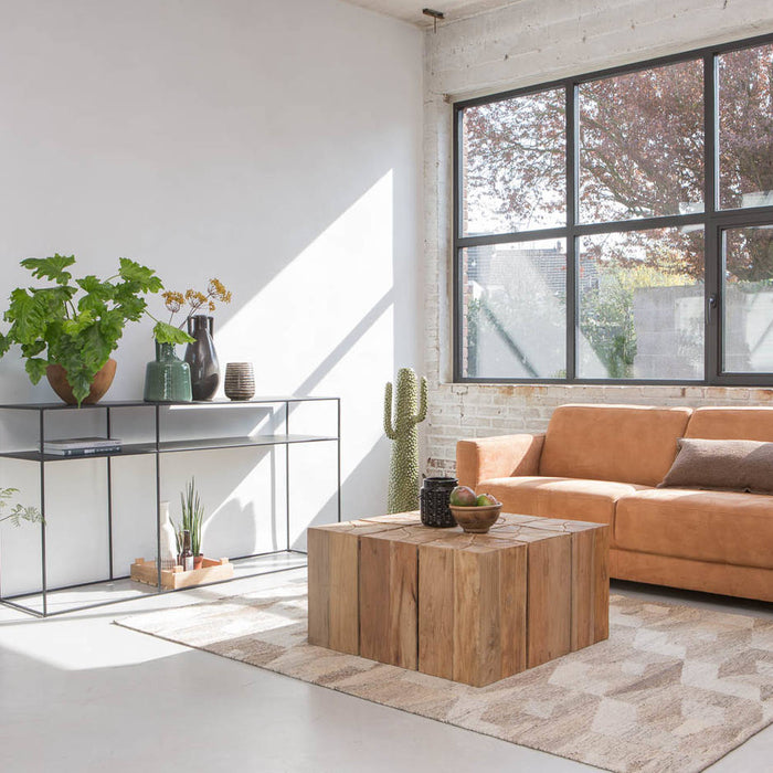 Goossens Sidetable Saar in Poedercoating zwart