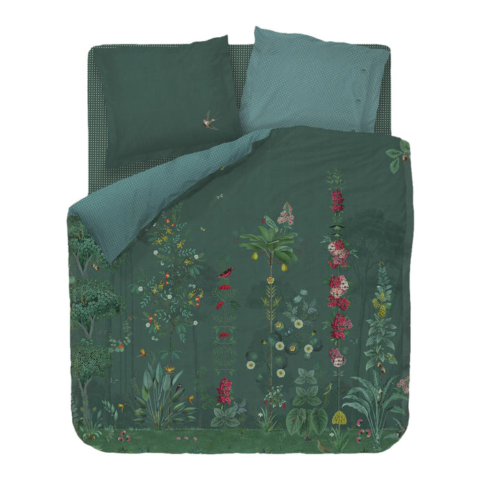 Pip Studio Babylons Garden Dekbedovertrek 240 x 220 cm - Groen