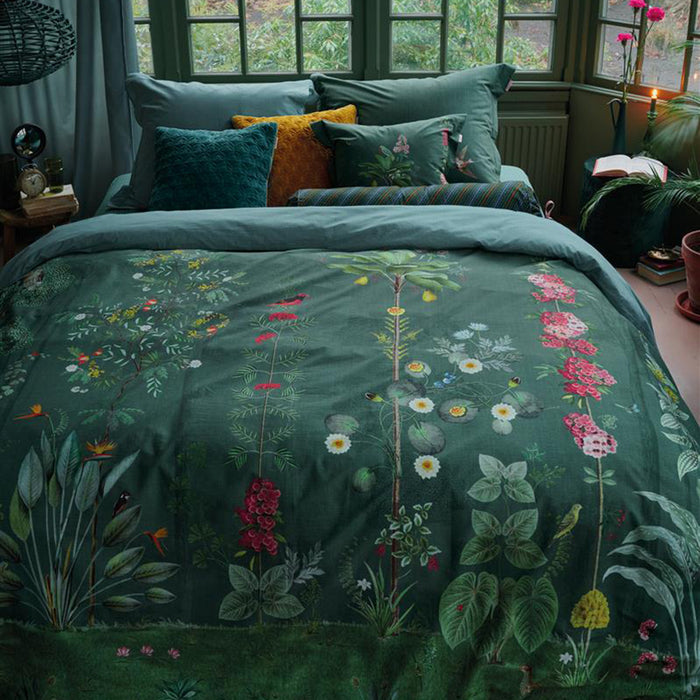 Pip Studio Babylons Garden Dekbedovertrek 240 x 220 cm - Groen